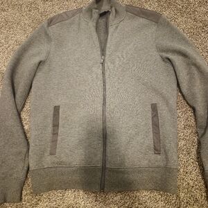 Michael kors full zip gray sweater.  Men's medium